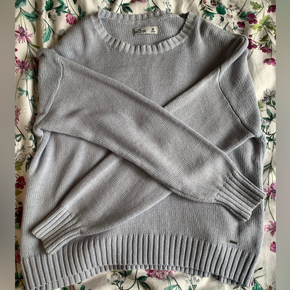 Purple Hollister Crewneck Sweater